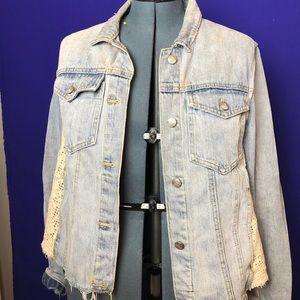 Authentic Free People Denim Jacket Size L